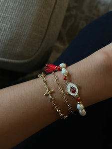 Red Sacred Heart Bracelet