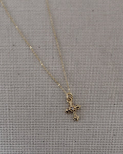 Bearly There Cross Necklace